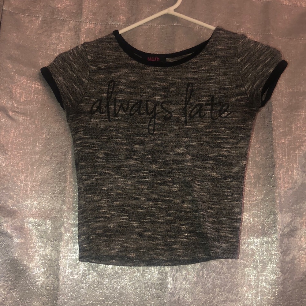 Black crop Top